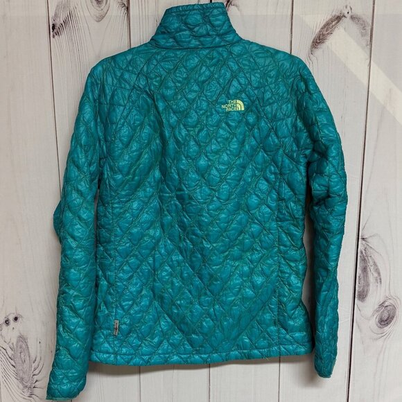The North Face Women’s ThermoBall Jacket Teal Medium Insulated Lightweight - Picture 2 of 12
